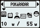 Menú del Pokéwalker