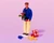 Father with gifts