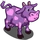 Purple Valentine Cow