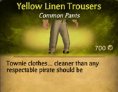 Yellow Linen Trousers