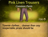 Pink Linen Trousers