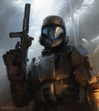 The Rookie Concept Art halo3 odst