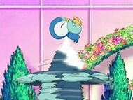 EP496 Prinplup usando pico taladro contra Piplup