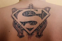 Black-superman-tattoo-designs