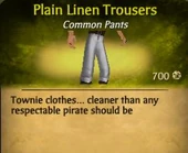 Plain Linen Trousers