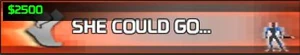 She could go