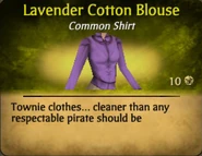 Lavender Cotton Blouse