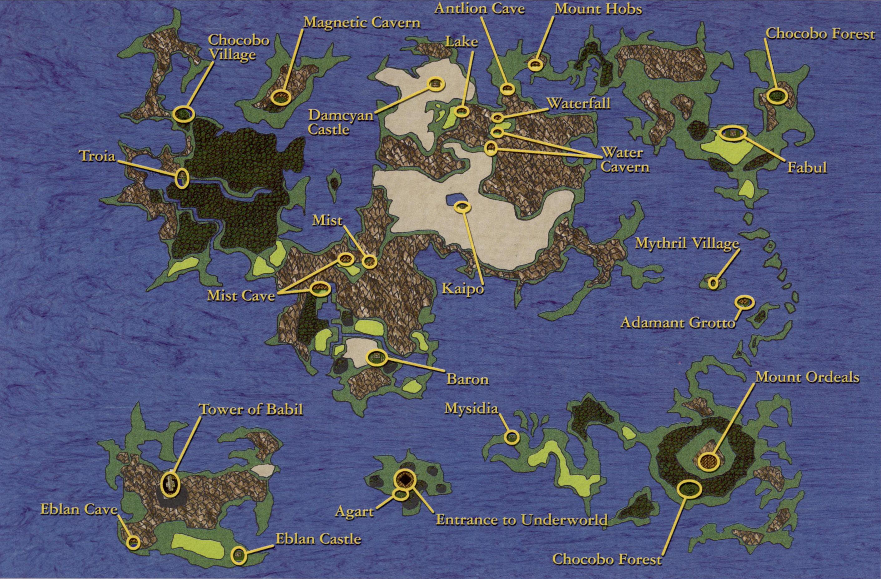 World Map The Final Fantasy Wiki 10 Years Of Having More Final