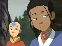 Katara smiles content