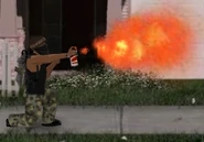 Flame can firing