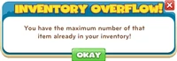 Inventory overflow