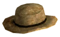 Rawhide cowboy hat