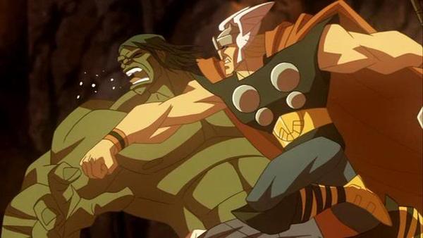The Fight in Hulk Vs. Thor