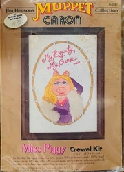 Caron crewel kit 1980 piggy
