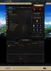Clan home tab