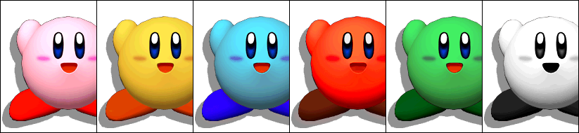 KirbyColorsMelee