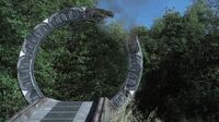 Broken gate