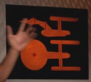 Graphic situated next to the bridge turbolift