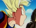 Goten coughing up spit