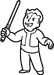 Police baton icon