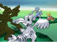 Zekrom usando rayo fusión despues de llama fusión