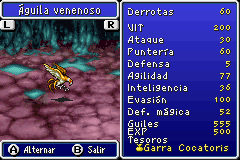 Estadisticas Aguila Venenoso