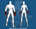 Armor Gauntlet Spiked (Hands) - Back