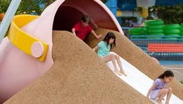 Sesame Place - silly sand slide