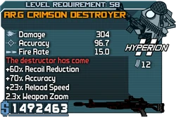 Cr combat destroyer