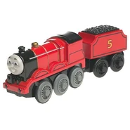 WoodenRailwaybatterypoweredJames