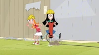 Stacy on jackhammer