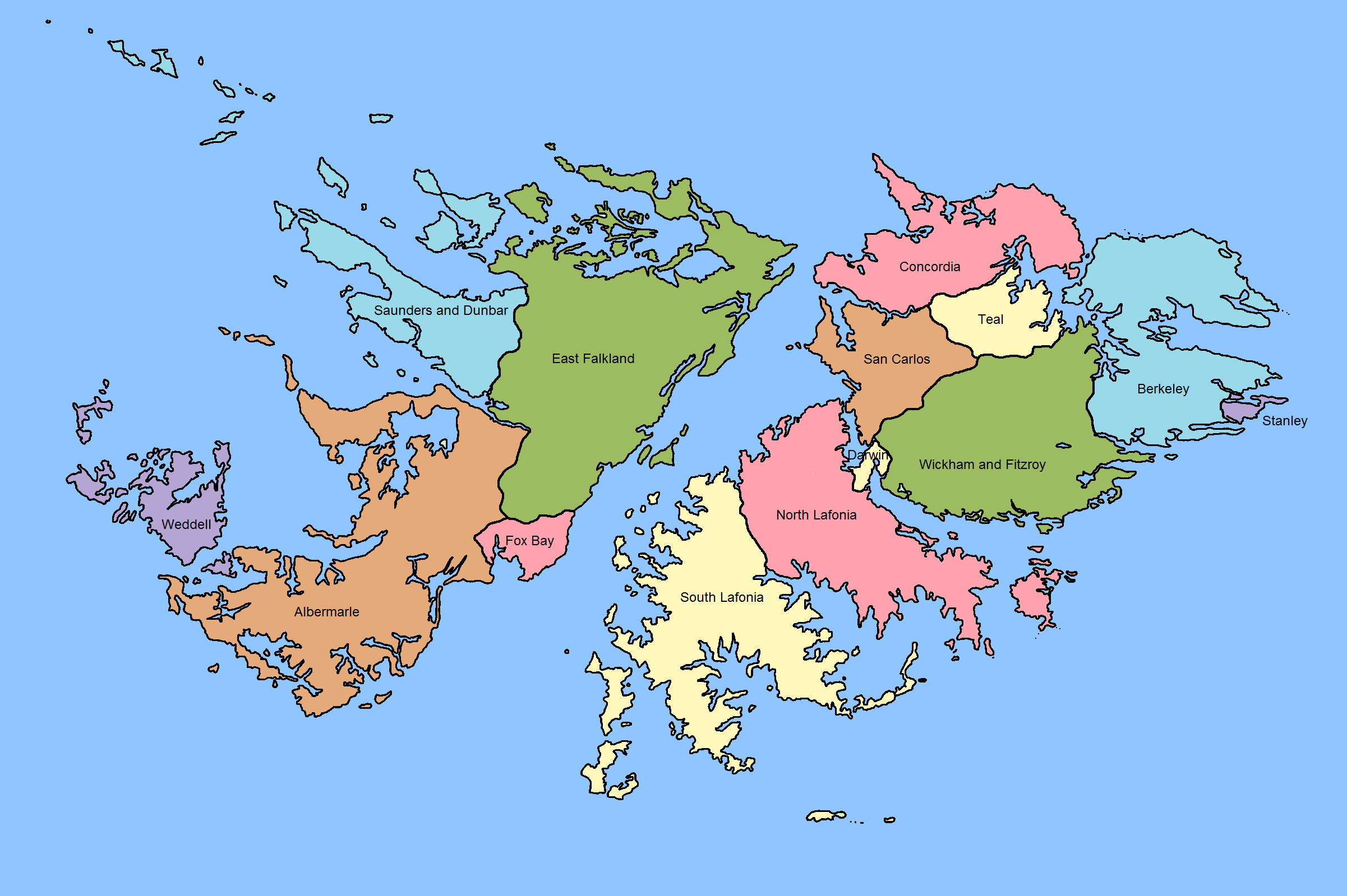 Falkland Islands Constructed worlds
