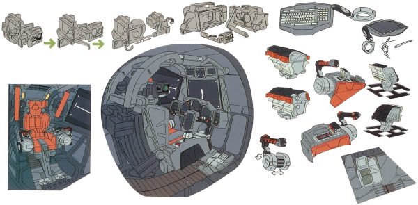 Gundam Unicorn Cockpit