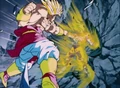 Goku Fighting Back