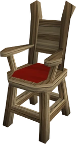 Oak armchair built