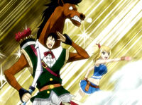 Lucy summons Sagittarius