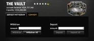 CasinoVault Deposit Screen