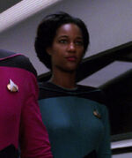 Female science officer, 2366