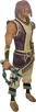 Abyssal whip (blue) equipped