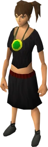 Amulet of nature equipped