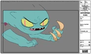 Modelsheet demoncat withclaws