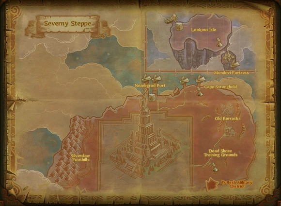 Map severny steppe