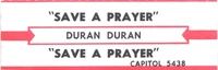 Save a prayer duran duran jukebox