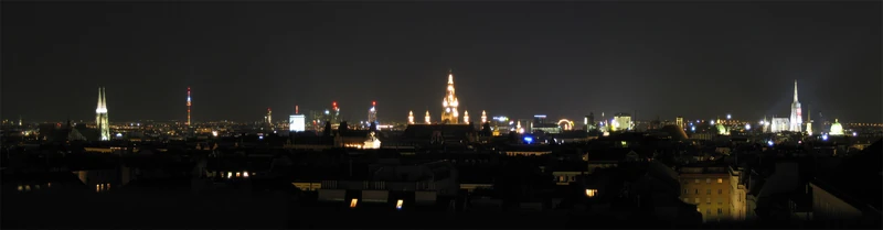 Vienna Panorama at Night
