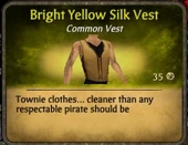 Bright Yellow Silk Vest