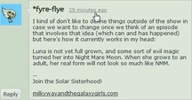 Lauren Faust discussing age of Princess Luna