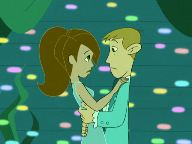Kim Possible and Ron Stoppable at the prom. 