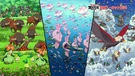P14 Pokémon en tierra, agua y aire