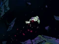 Frieza floats half dead through space
