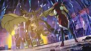 Akiza en su ultimo duelo contra Misty
